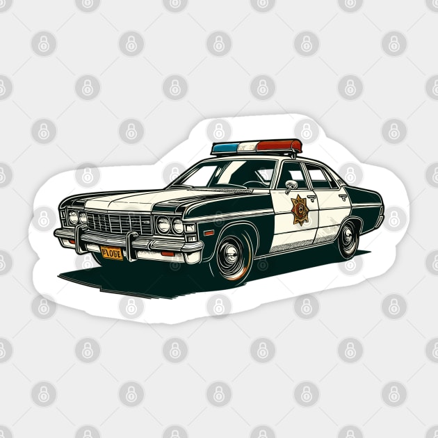 Police car Sticker by Vehicles-Art